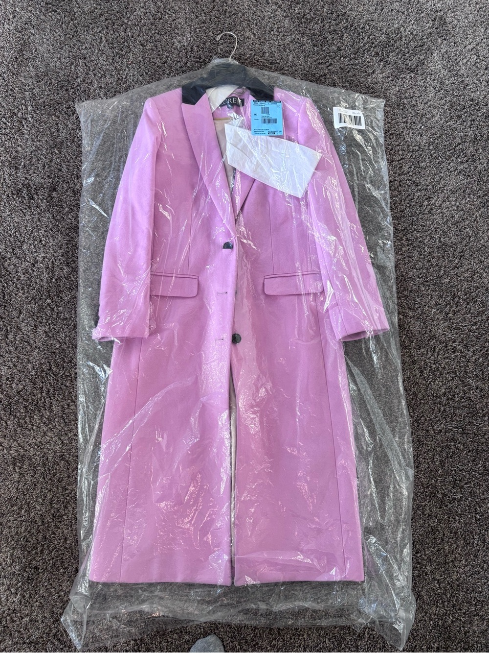 J crew Alfie pink topcoat